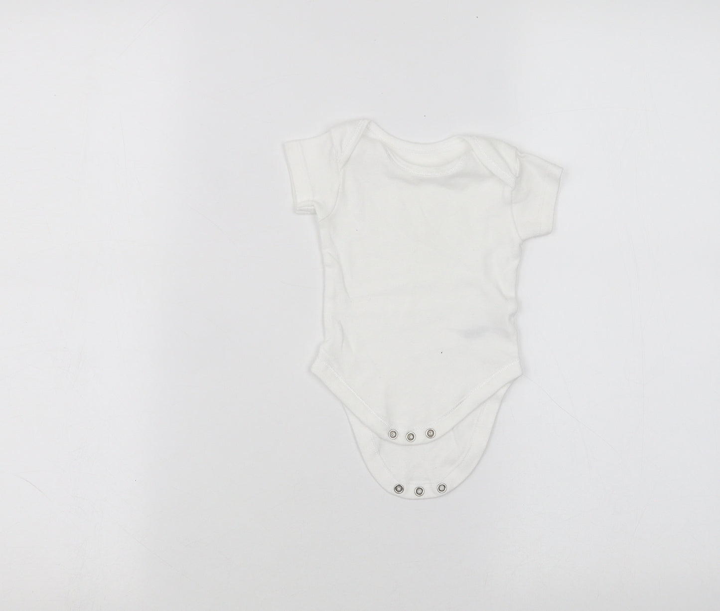 Nutmeg Baby White   Babygrow One-Piece Size 0-3 Months