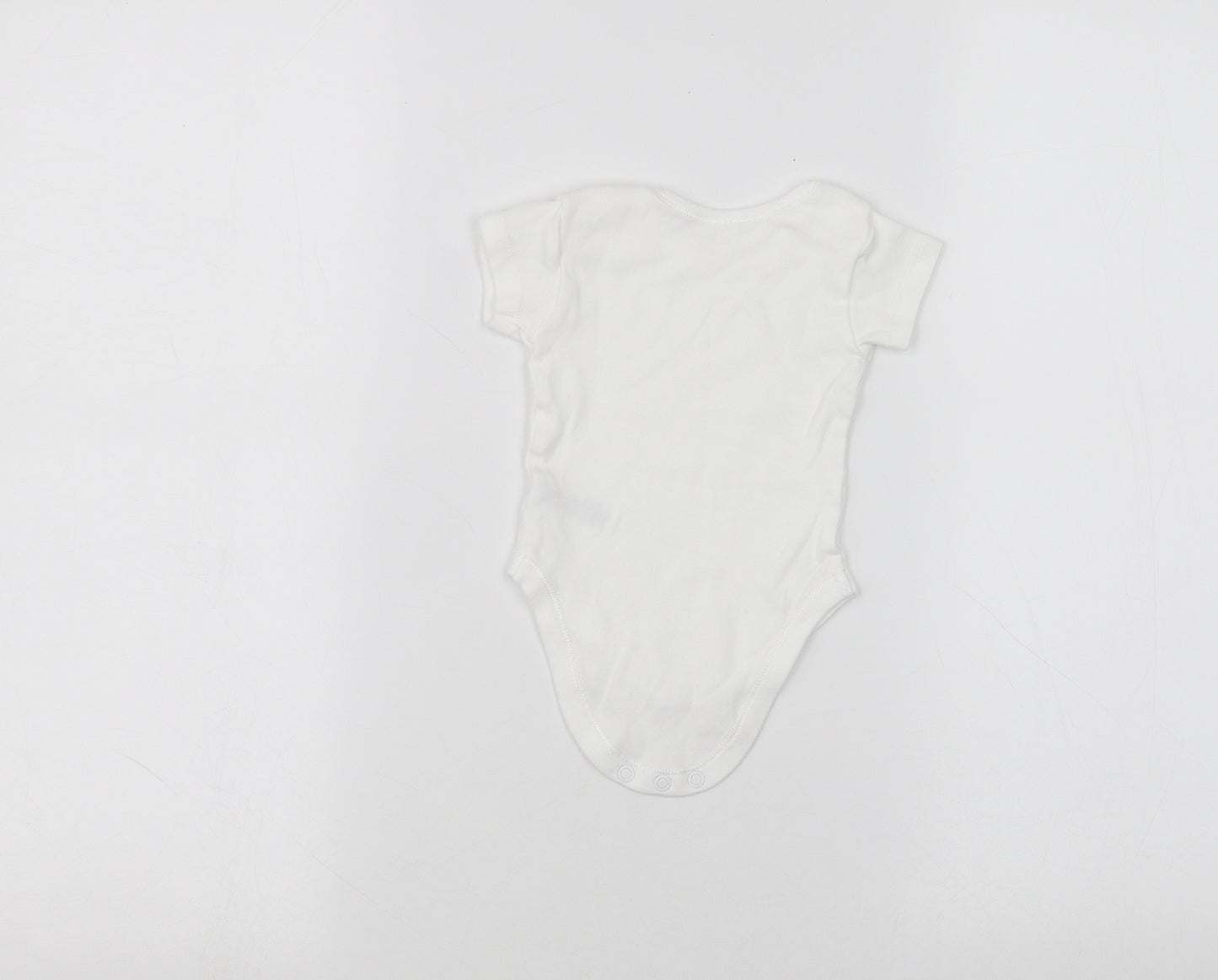 Nutmeg Baby White   Babygrow One-Piece Size 0-3 Months