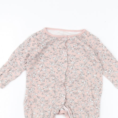 TU Baby Pink Floral  Coverall One-Piece Size 3-6 Months