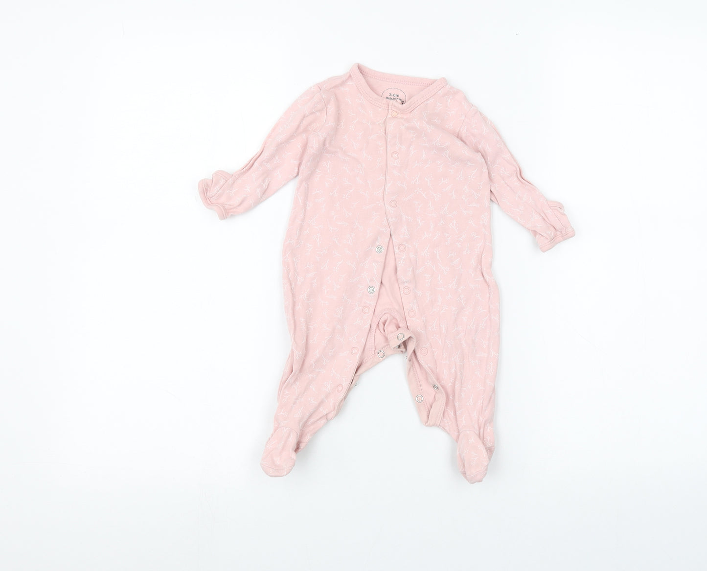 Preworn Baby Pink   Coverall One-Piece Size 3-6 Months