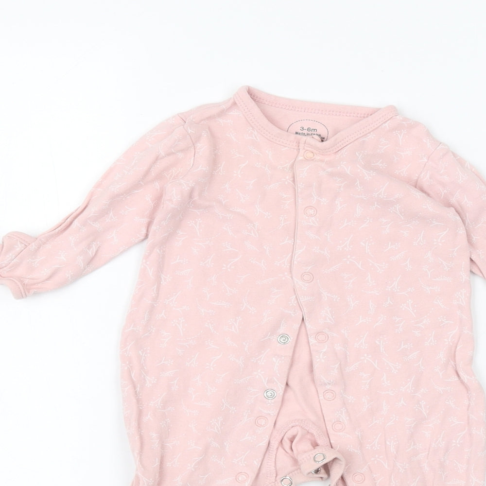Preworn Baby Pink   Coverall One-Piece Size 3-6 Months