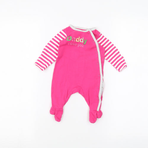 Mothercare Baby Pink   Coverall One-Piece Size 0-3 Months