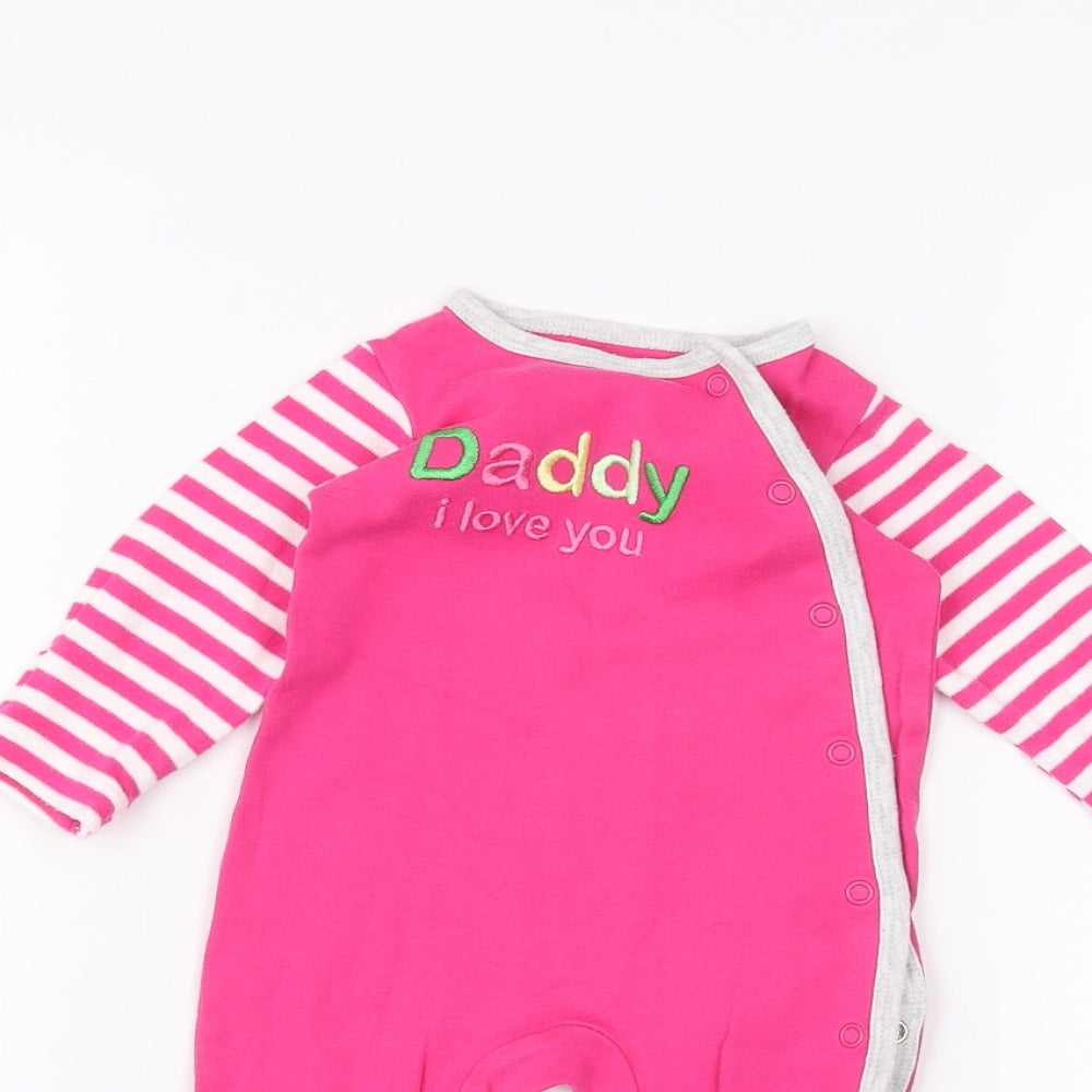 Mothercare Baby Pink   Coverall One-Piece Size 0-3 Months