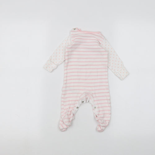 F&F Baby White Striped  Coverall One-Piece Size 0-3 Months