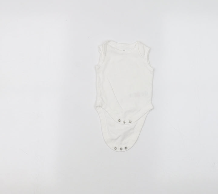 Earlydays Baby White Coverall One-Piece Size 0-3 Months