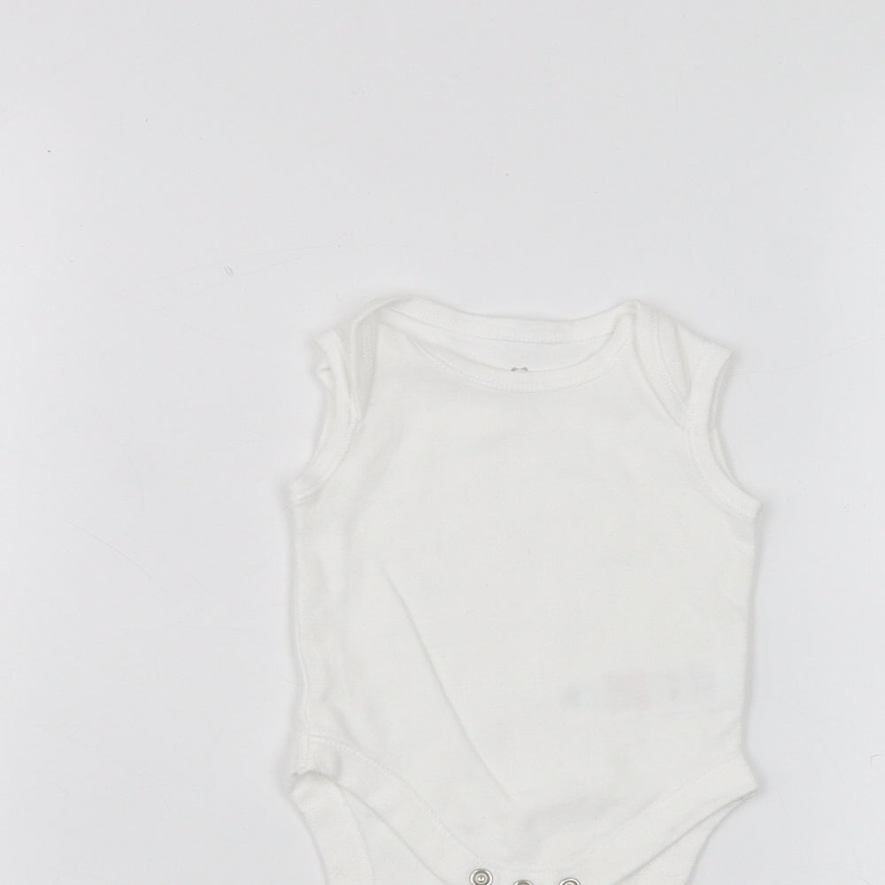 Earlydays Baby White   Coverall One-Piece Size 0-3 Months
