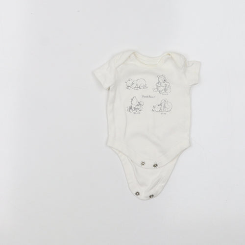 George Baby White   Babygrow One-Piece Size 0-3 Months