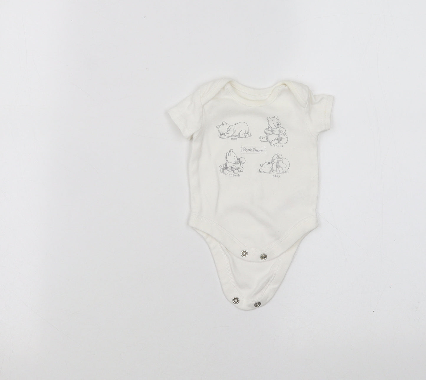 George Baby White   Babygrow One-Piece Size 0-3 Months