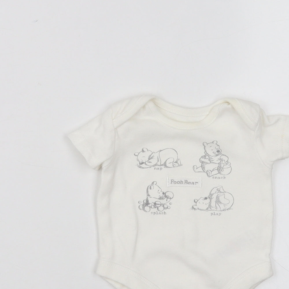 George Baby White   Babygrow One-Piece Size 0-3 Months