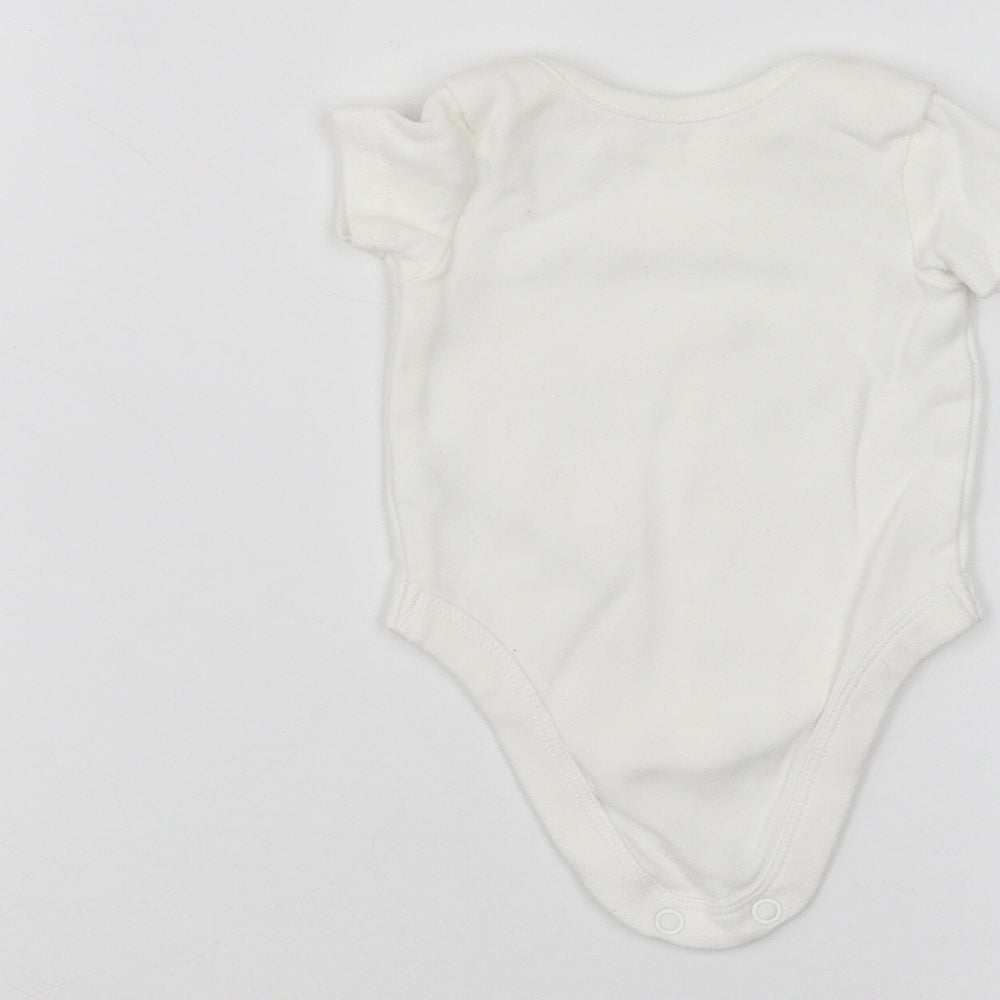 George Baby White   Babygrow One-Piece Size 0-3 Months
