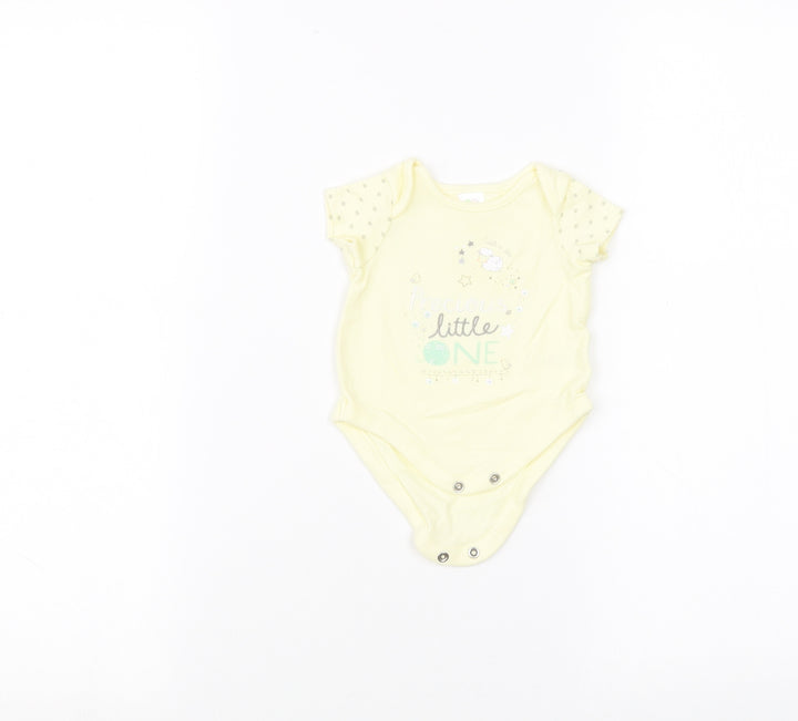 Mini Club Baby Yellow   Babygrow One-Piece Size 0-3 Months