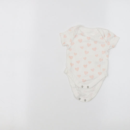 BHS Baby White   Babygrow One-Piece Size 0-3 Months