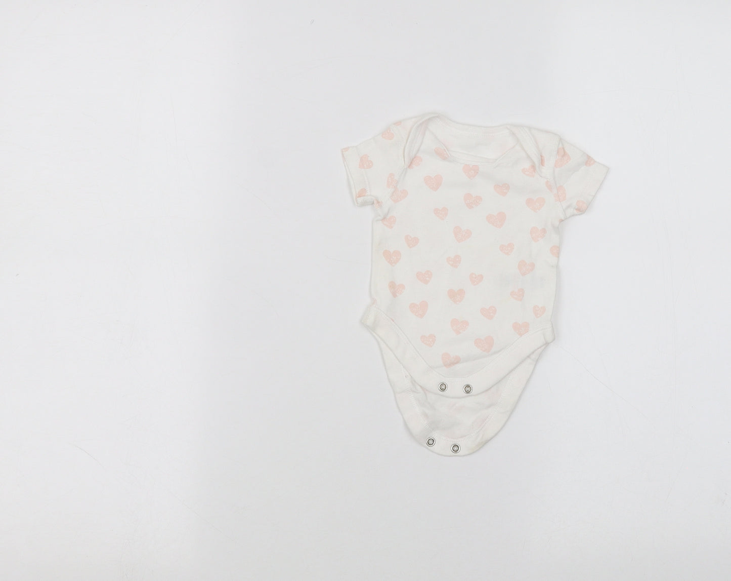 BHS Baby White   Babygrow One-Piece Size 0-3 Months