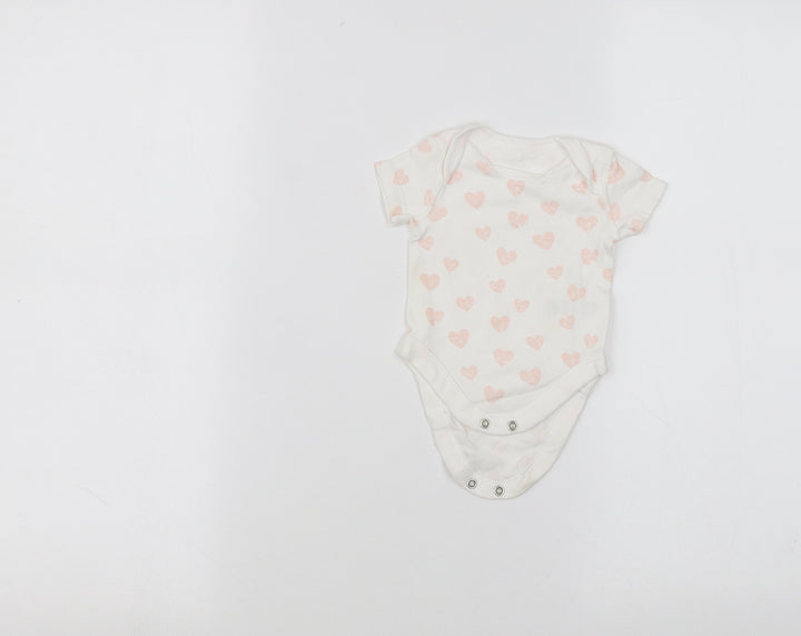 BHS Baby White Babygrow One-Piece Size 0-3 Months