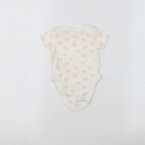 BHS Baby White   Babygrow One-Piece Size 0-3 Months