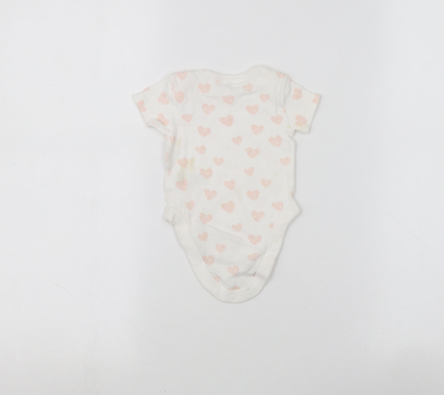 BHS Baby White   Babygrow One-Piece Size 0-3 Months
