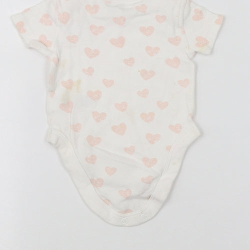 BHS Baby White   Babygrow One-Piece Size 0-3 Months