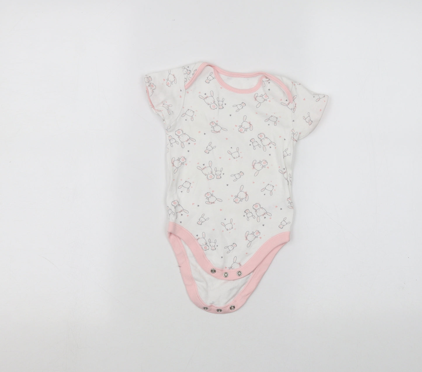 George Baby White   Babygrow One-Piece Size 12-18 Months