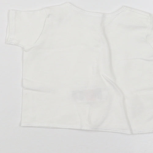 Mothercare Baby White   Basic T-Shirt Size 3-6 Months