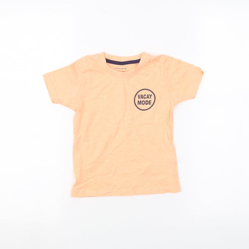 Primark Baby Orange   Basic T-Shirt Size 12-18 Months