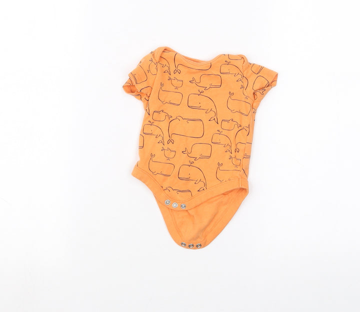 F&F Baby Orange Babygrow One-Piece Size 3-6 Months