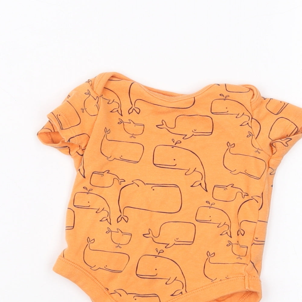 F&F Baby Orange   Babygrow One-Piece Size 3-6 Months
