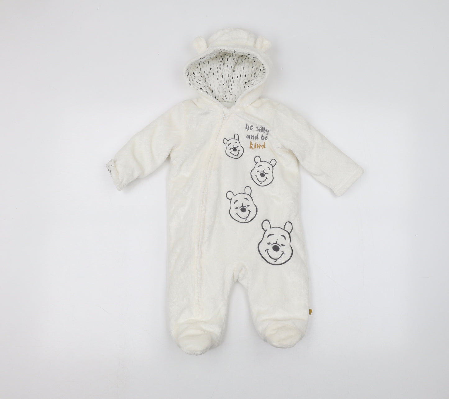 Disney Baby White   Coverall One-Piece Size 3-6 Months