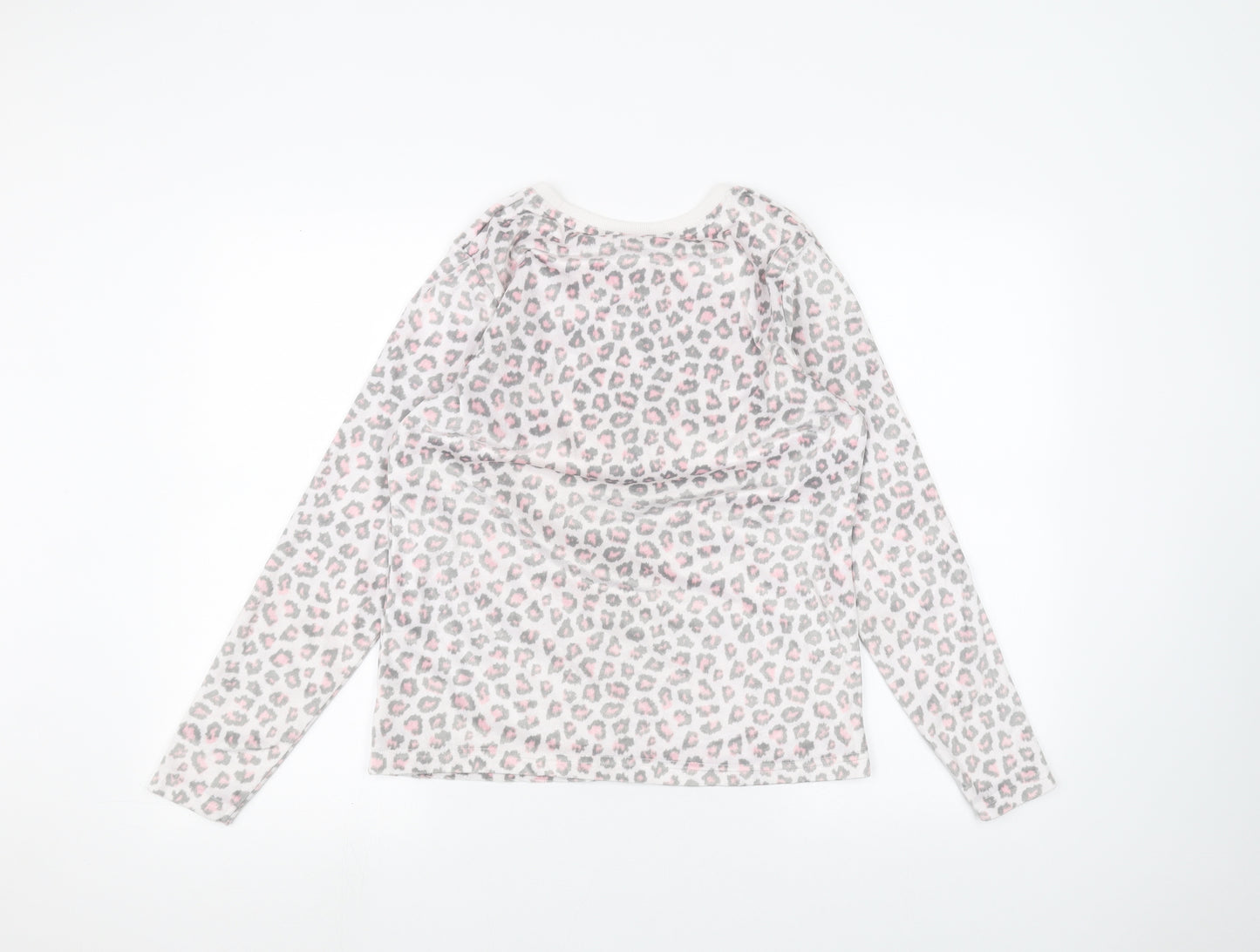 George Womens Pink Animal Print  Basic T-Shirt Size 8