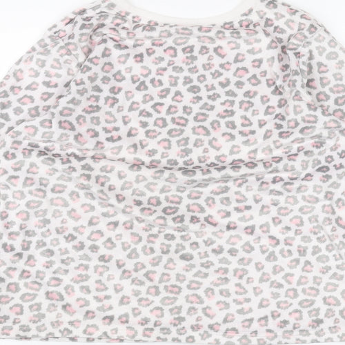 George Womens Pink Animal Print  Basic T-Shirt Size 8