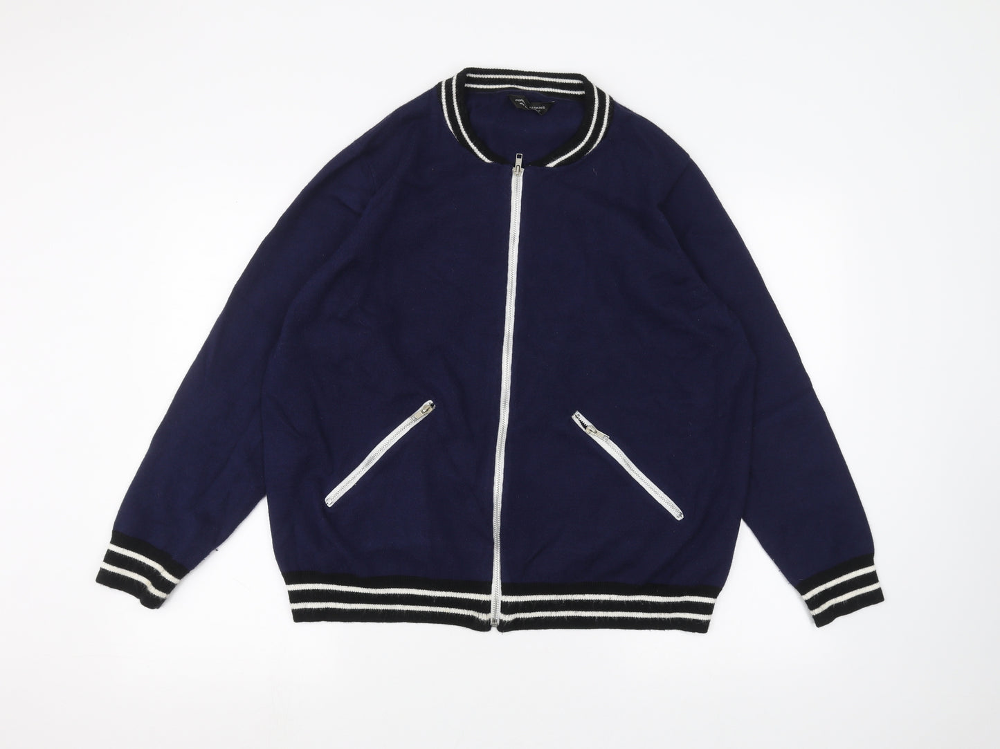 Dorothy Perkins Womens Blue   Full Zip Jumper Size 20