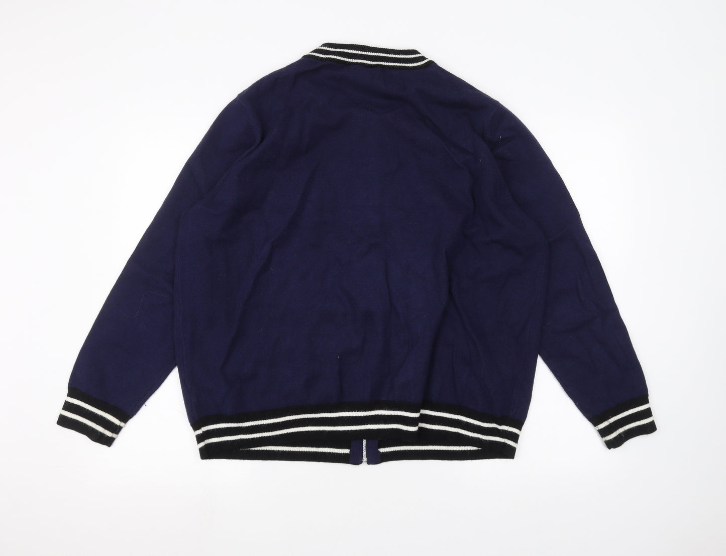 Dorothy Perkins Womens Blue   Full Zip Jumper Size 20