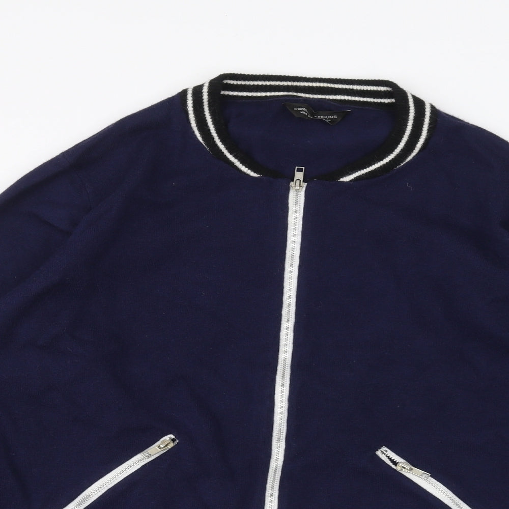 Dorothy Perkins Womens Blue   Full Zip Jumper Size 20