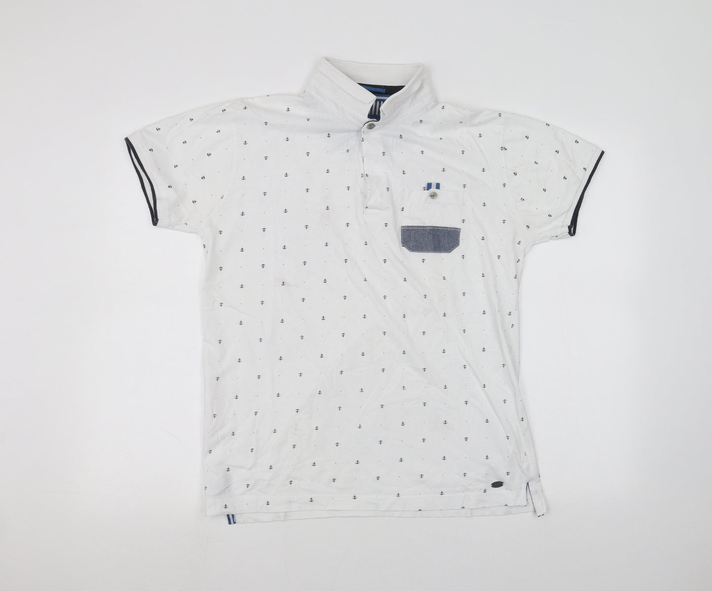 INSD Boys White   Basic Polo Size L