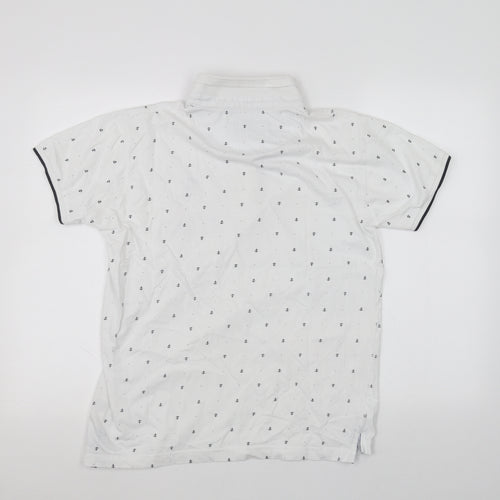 INSD Boys White   Basic Polo Size L