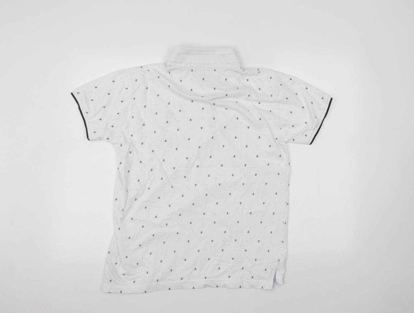 INSD Boys White   Basic Polo Size L
