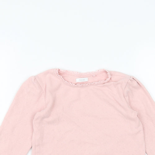 NEXT Girls Pink   Basic T-Shirt Size 6 Years