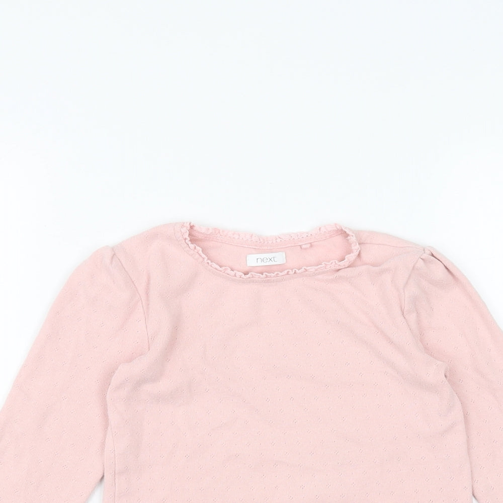 NEXT Girls Pink   Basic T-Shirt Size 6 Years