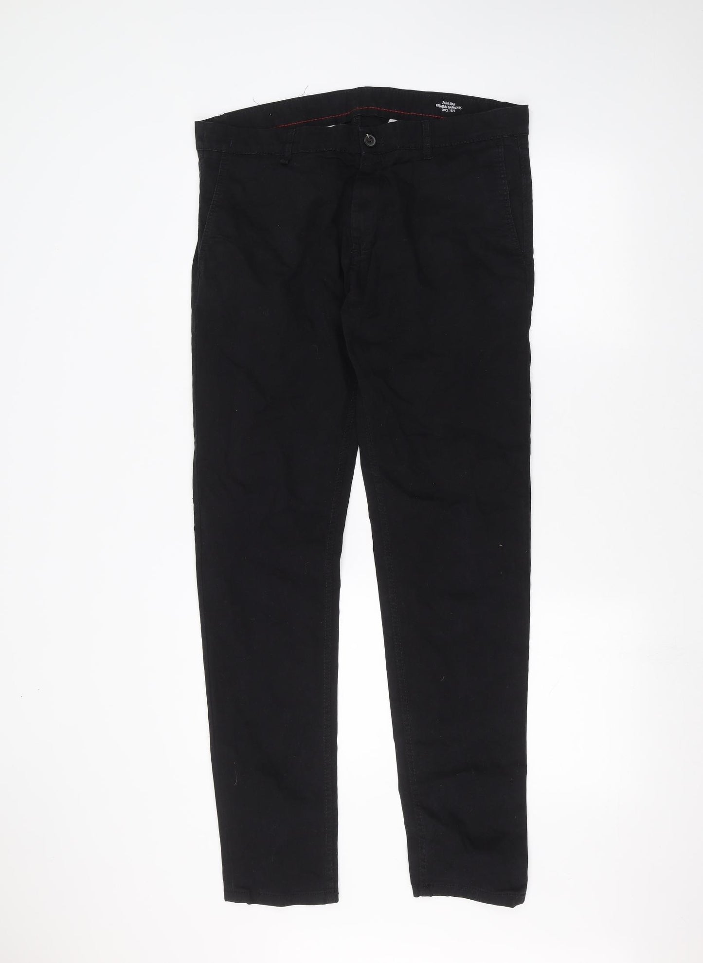 Zara Mens Black   Straight Jeans Size 36 in L30 in