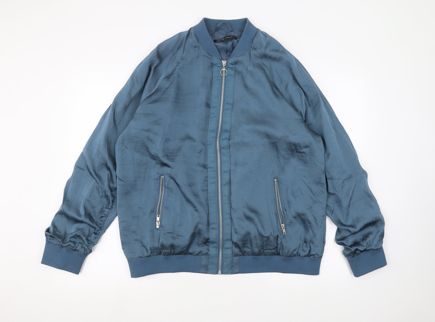 Capsule Womens Blue   Bomber Jacket Jacket Size L
