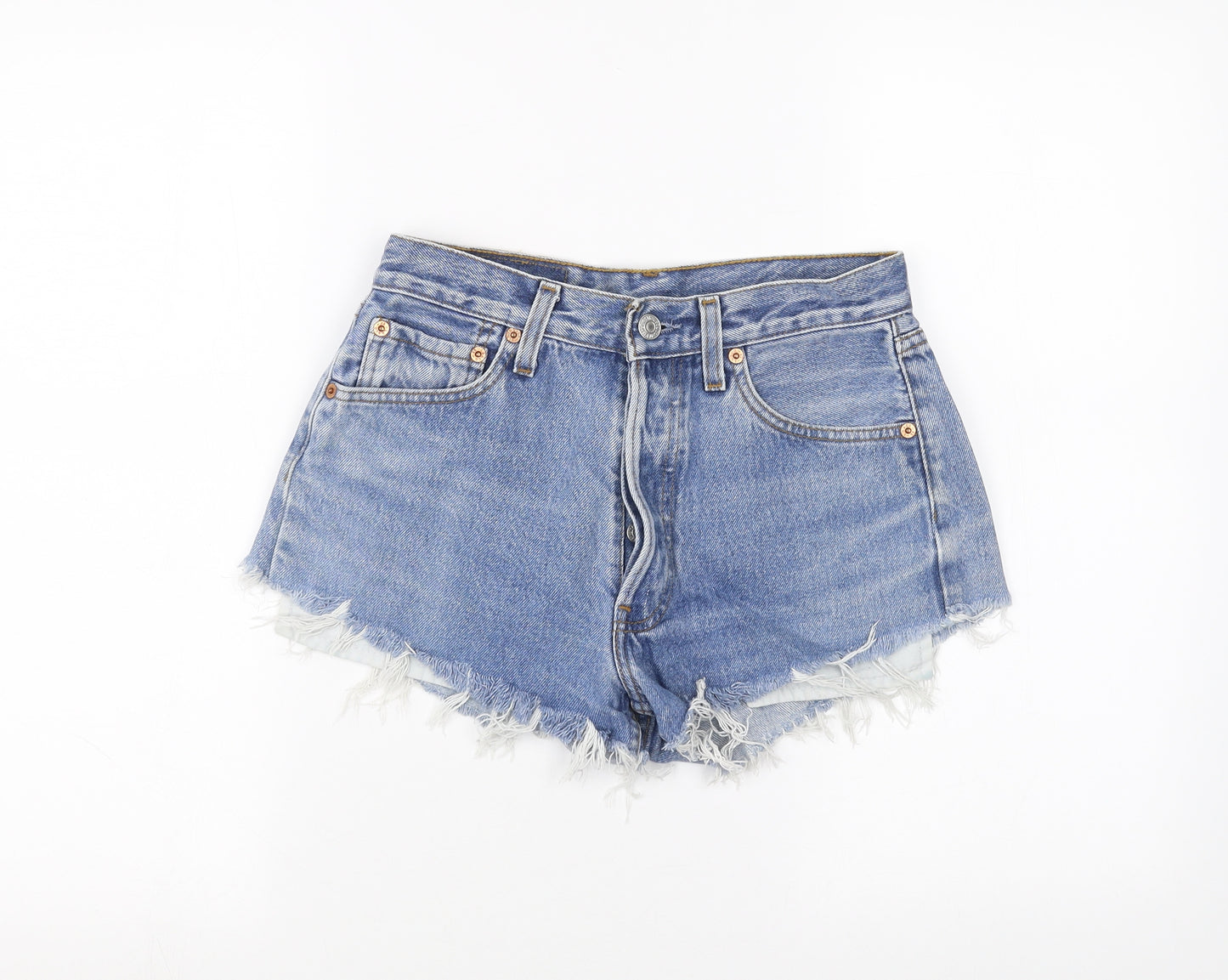 Levi's Womens Blue  Denim Cut-Off Shorts Size 29 in