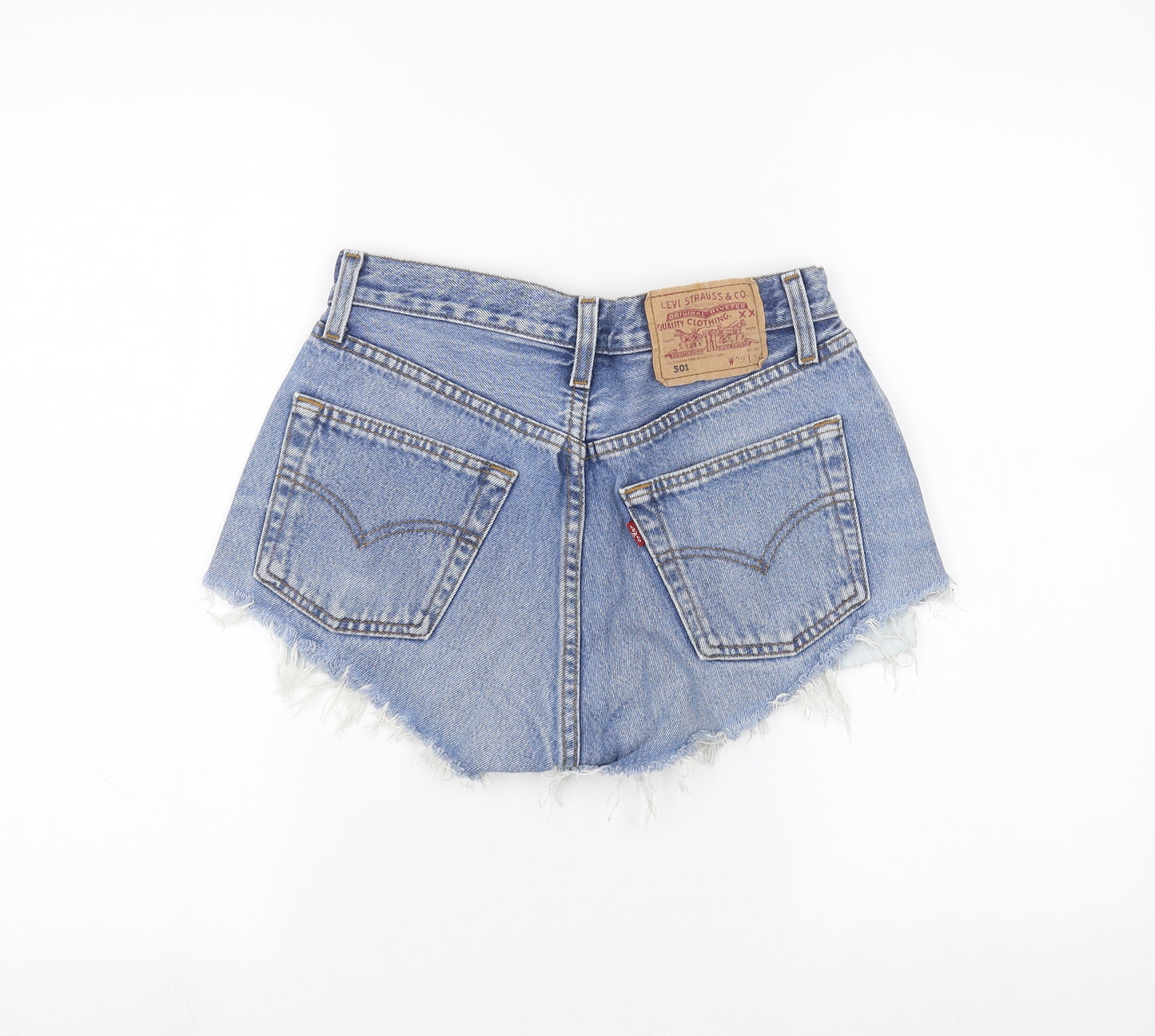 Levi's Womens Blue  Denim Cut-Off Shorts Size 29 in