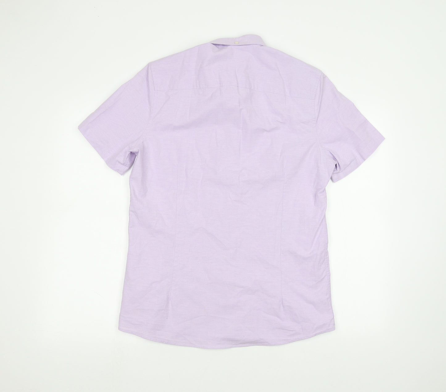 NEXT Mens Purple    Dress Shirt Size M