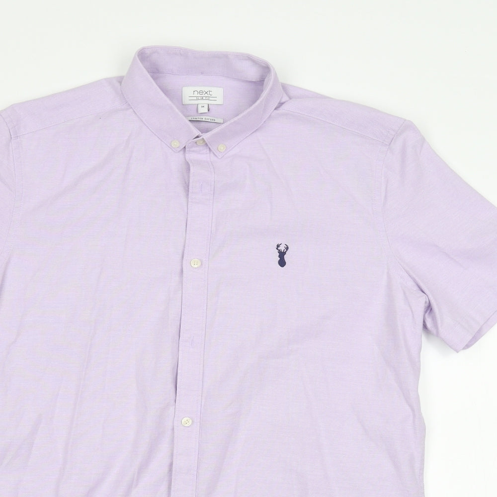 NEXT Mens Purple    Dress Shirt Size M