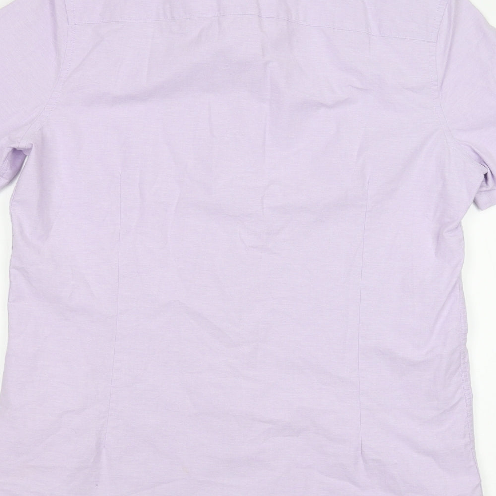 NEXT Mens Purple    Dress Shirt Size M