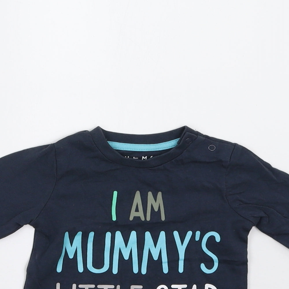 Nutmeg Baby Blue   Basic T-Shirt Size 0-3 Months