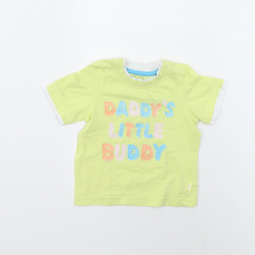 Mothercare Baby Yellow   Basic T-Shirt Size 9-12 Months