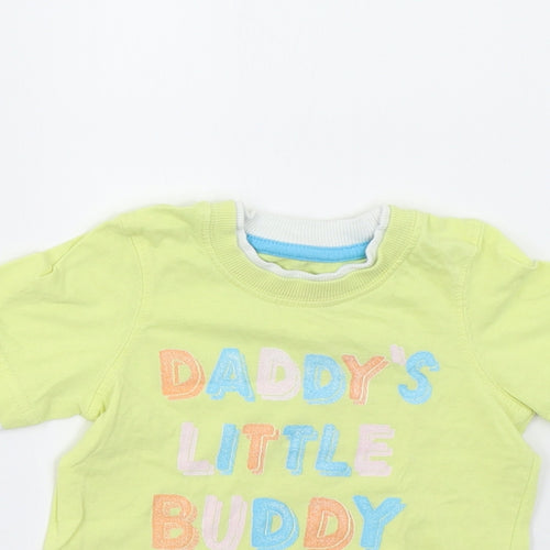 Mothercare Baby Yellow   Basic T-Shirt Size 9-12 Months
