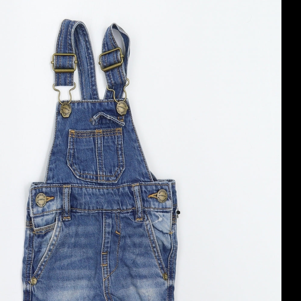 NEXT Baby Blue  Denim Dungaree One-Piece Size 3-6 Months