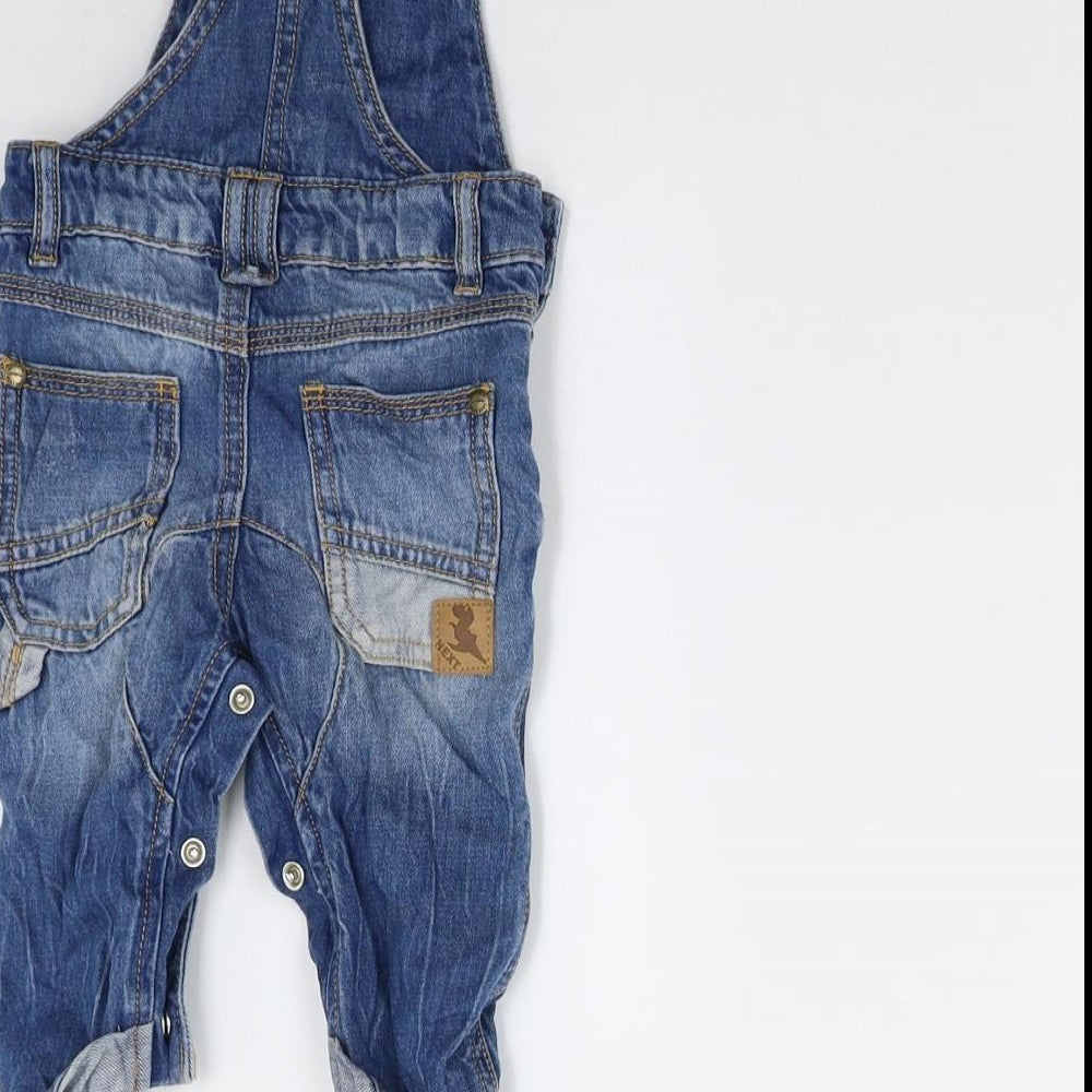 NEXT Baby Blue  Denim Dungaree One-Piece Size 3-6 Months
