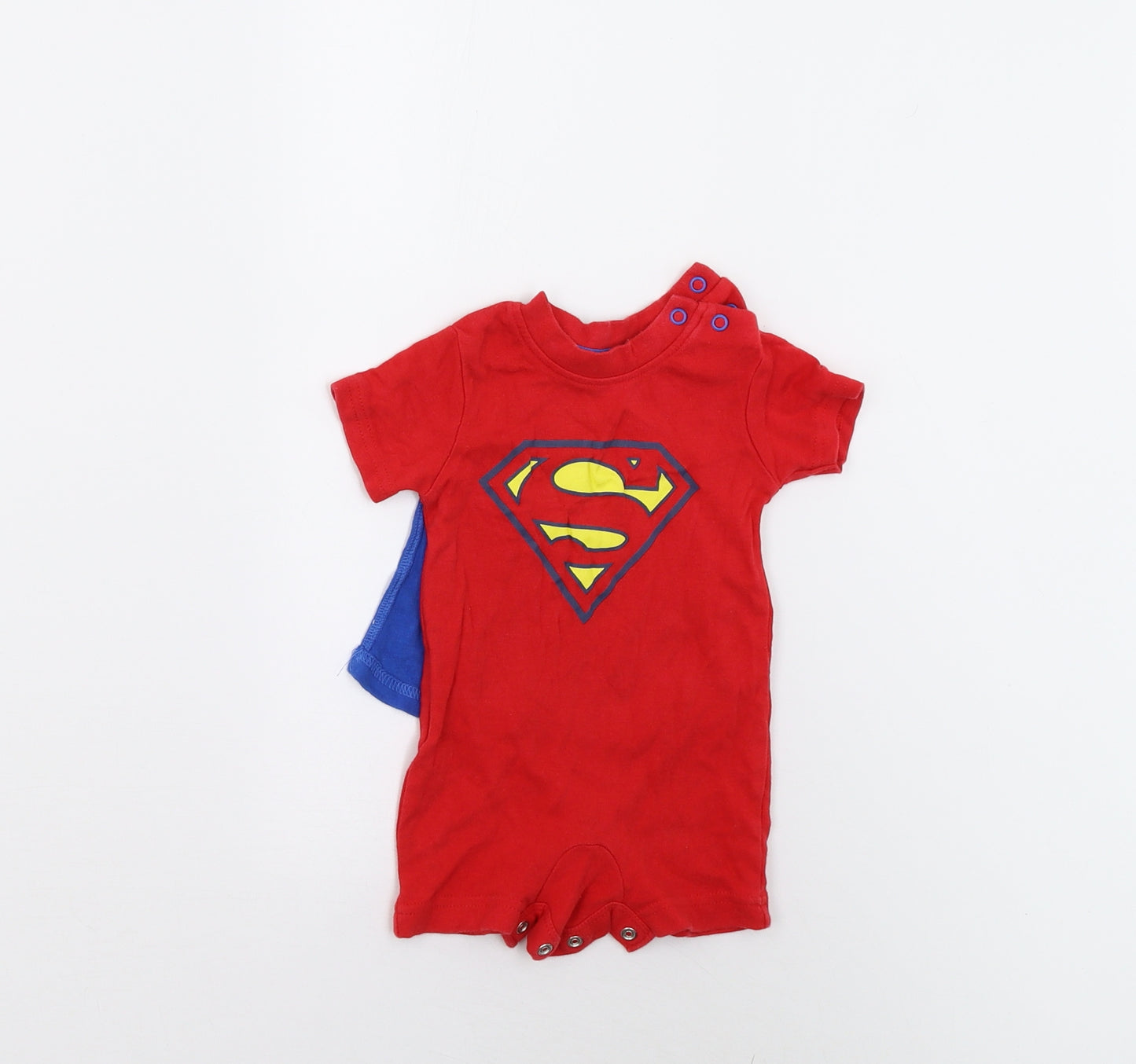 George Baby Red   Basic T-Shirt Size Newborn  - with Detachable Cape